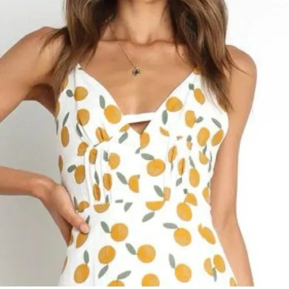 Petal + Pup Tropicana Orange Print Dress - Picture 3 of 5